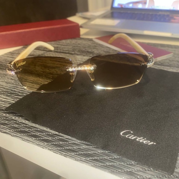 Brown Genuine Horn Cartier shades